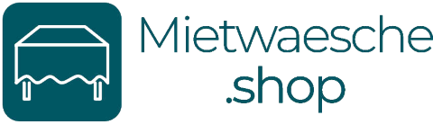 Mietwaesche.shop - Hussen, Tischdecken & mehr, Brautstrauß · Deko · Hussen in den Bergen, Logo