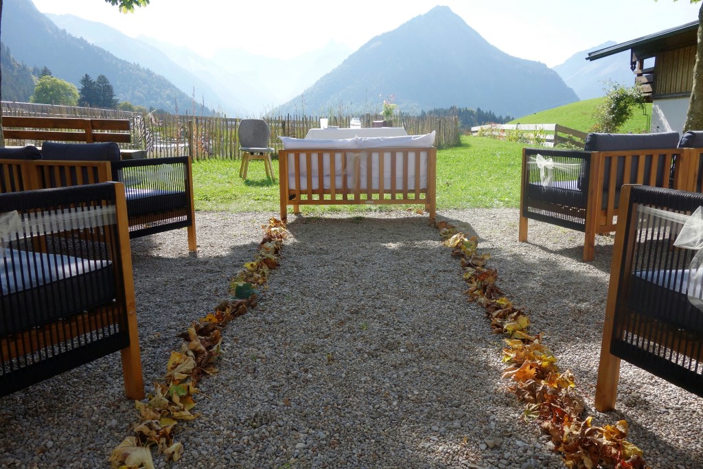 Freie Trauung mit Blick au die Allgäuer Alpen